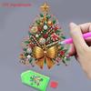 2D/Flat Christmas Tree DIY Diamond Painting Tabletop Ornaments Kit Diamond Painting Desktop Decorations Bedroom Table Decoration