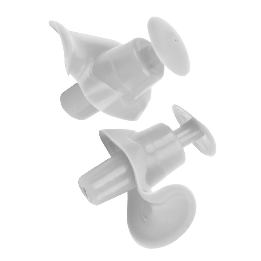 Silicone Waterproof DustProof Spiral Earplug for Children and Adults Swimming Accessory(Greyish White )