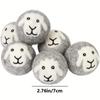 3/6Pcs Felt Ball Static Removal Washing Machine Anti-winding Laundry Ball Drying Ball Sticky Ball
