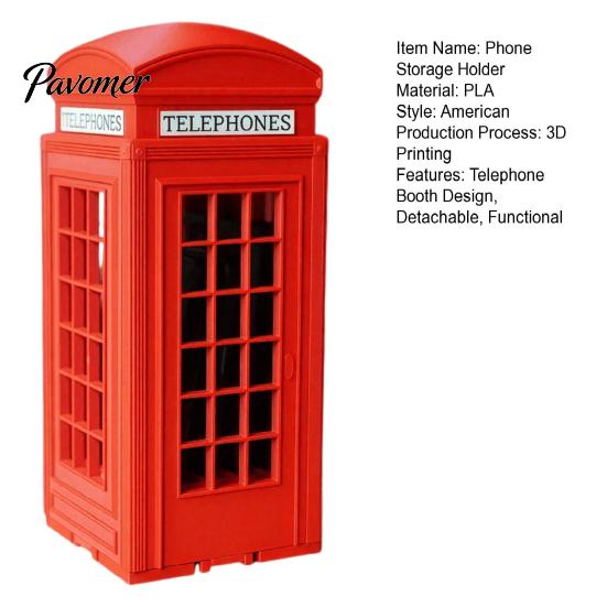 Office Meeting Phone Storage British Booth Stand, 3D Printed Holder, Novelty Creative Jail for Focus Smartphone Lock‑Up Box Family Gatherings Party
