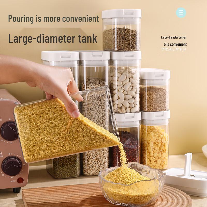 ZISIZ Food Grade Plastic Storage Container Set