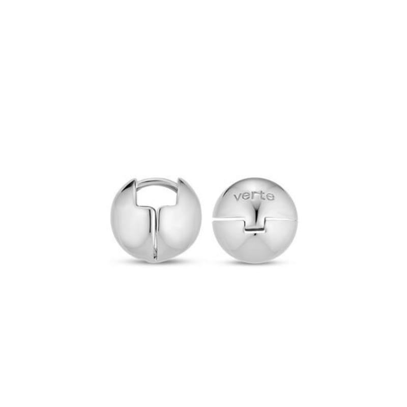 verte [925 silver] Deux.silver.107 / walnut earring (2 color)