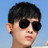 Polarized Minimalist Metal Pilot Sun Glasses Women Men Classic Double Girder Sunglasses Outdoor Driving Female Male Eyeglasses