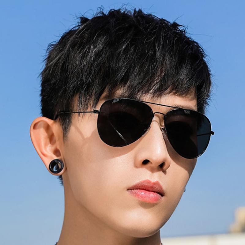 Polarized Minimalist Metal Pilot Sun Glasses Women Men Classic Double Girder Sunglasses Outdoor Driving Female Male Eyeglasses