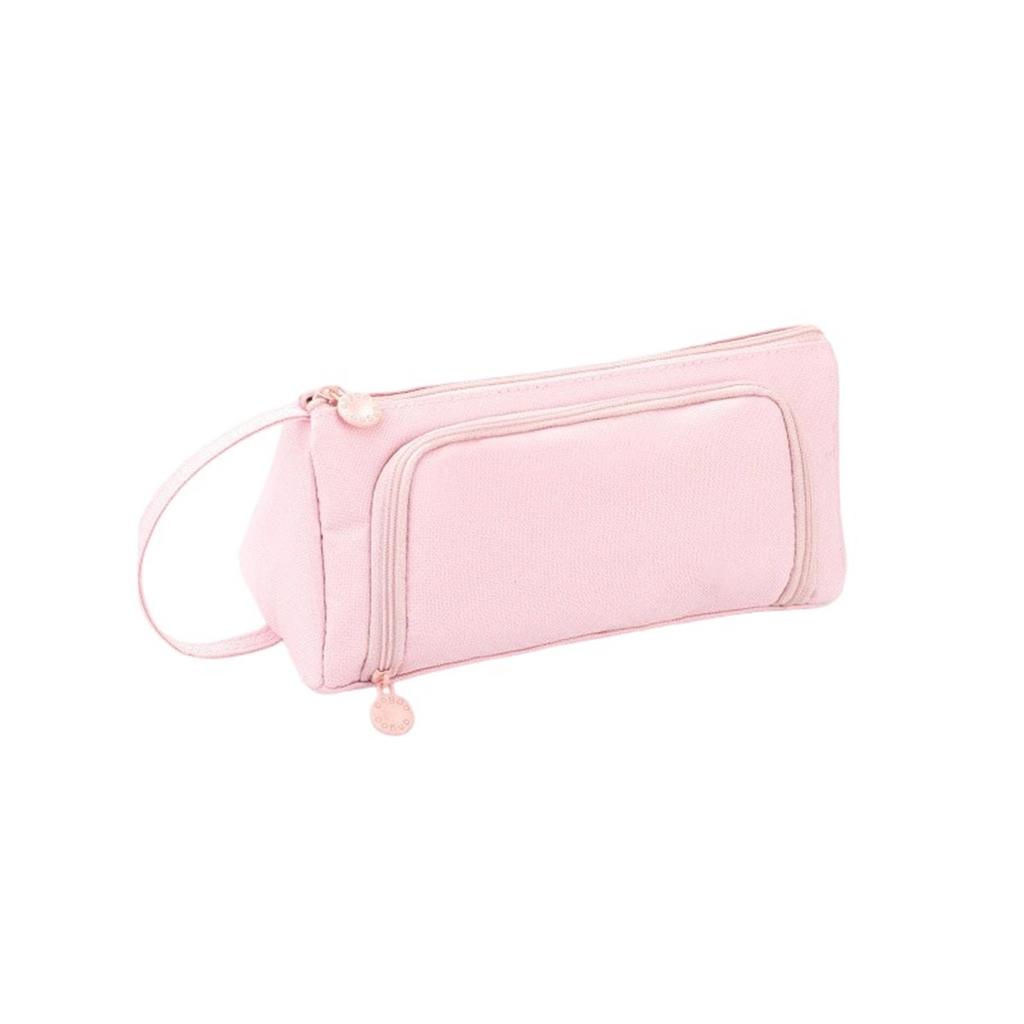 Portable School Bag Pencil Case Primary School Student Three-layer Large Capacity Pencil Case Girl Cute Multifunctional Stationery Bag Portable