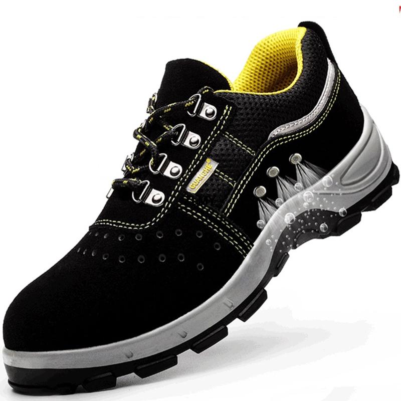 Puncture Proof Work Safety Shoes Men Steel Toe Work Boots Anti-smash Construction Safety Boots Man Low-cut Protective Footwear