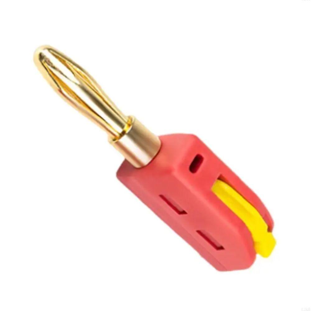 Fast Circuit Connection Banana Plug Stable Transmission Gold Plated Contacts Gold Plated Banana Plug Optimally Conductivity