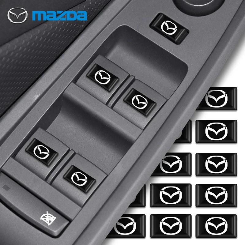 10pcs 3D Epoxy Resin Car Goods Emblem Stickers Decals Accessories for Mazda 2 3 5 6 CX5 CX9 CX7 CX4 CX3 CX30 MX5 MX3 BK NC ER GH