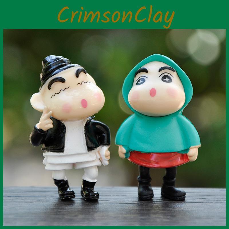 Raincoat Crayon Shin Chan Pvc Action Figure Model For Decoration Birthday Gift