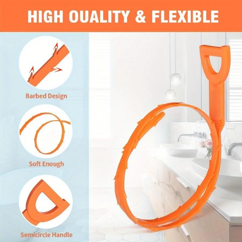 100PCS Kitchen Sink Bath Hair Cleaner Hook Brush Long Hair Plug Hole Hair Collector Catcher Strainer Bathroom Drain Sewer Dredge Device