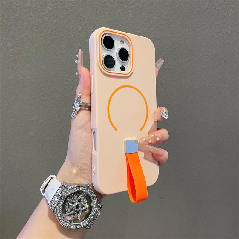 

Magsafe Magnetic Phone Case Suitable for IPhone 16 Plus 15 Promax 14 Pro Max 13 12 11 Protective Case, Personalized Skin Feel, Silicone Tape Wrapped iPhone 11 ProMax рожевий