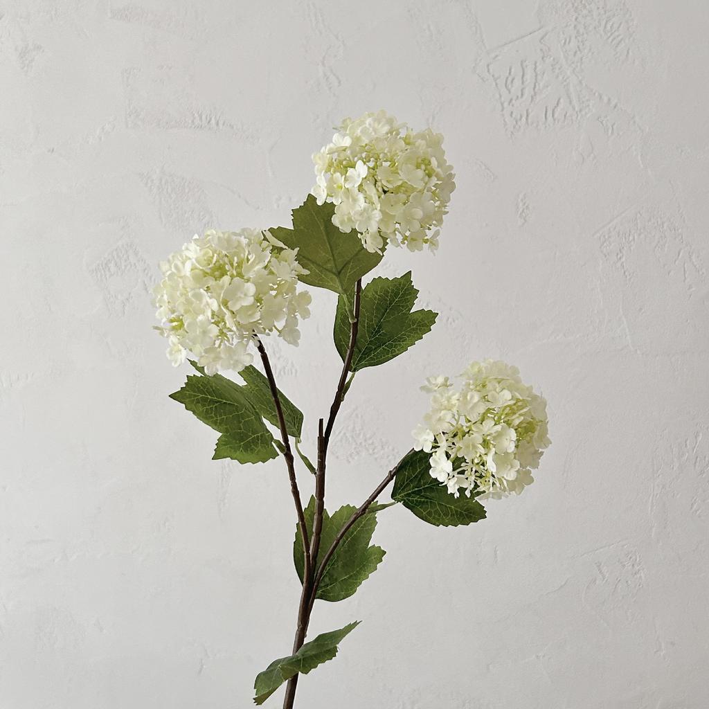 30.3 Inch Artificial Hydrangea Snowball Faux Flowers for Home Living Room Wedding Arch Floral Arrangement Photography Prop