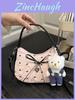 None Small Pc Shoulder Bag For Women With Zipper Closure And Cute Bow Design For Daily Use
