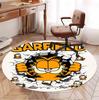 Garfield Pattern Round Rug, Indoor/Outdoor Mat, for Picnic, Gameroom, Bedroom, Office, Living Room, Home Decor Carpet, Birthday Gift