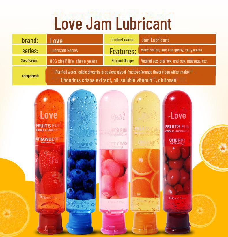 Hot Love Fruit-Flavored Water-Soluble Lubricant, 200 Bottles/Box - Adult Product