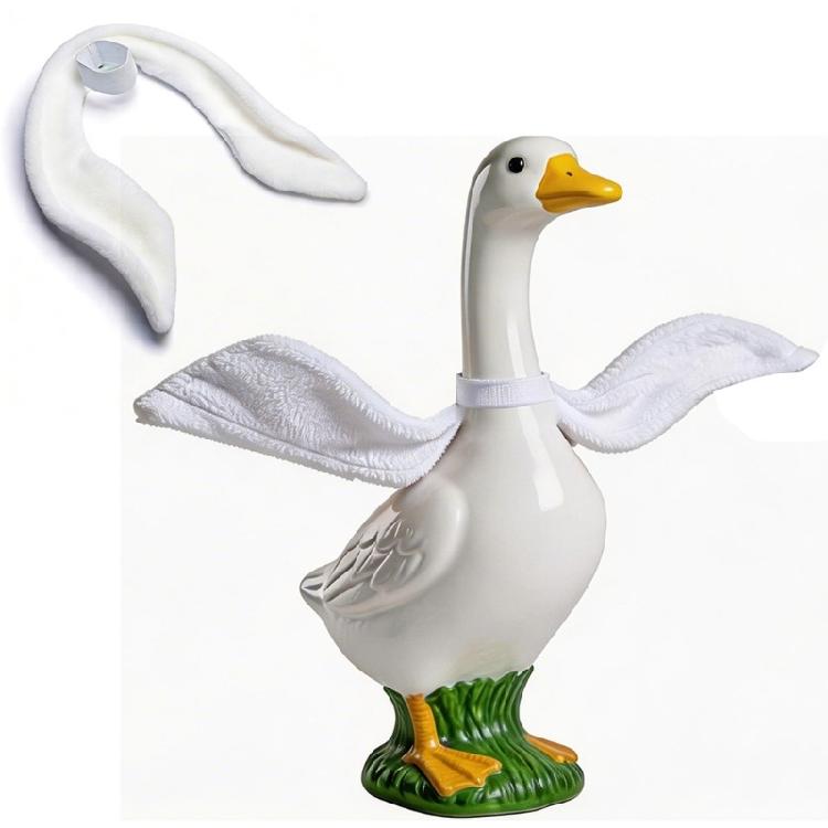 Plüschgänseflügel Dekoration Verstellbare Veranda Gänse Statue Flügel Kostüm Für Veranda Figur Halloween Festival Dekoration