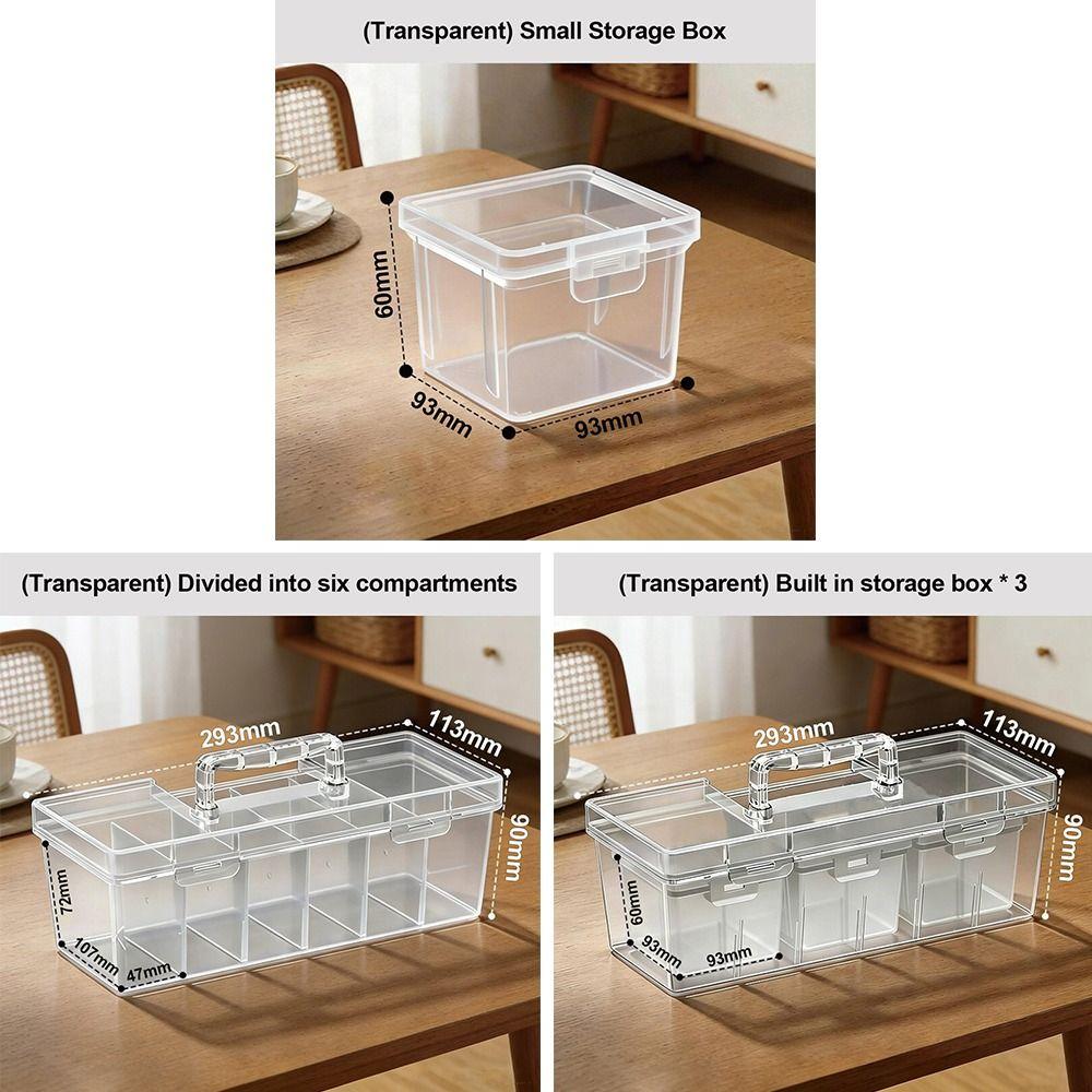 Multi-functional Tool Storage Box Transparent Hardware Tool Organizer Parts Organizing