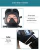 MF14 Full View Gas Mask with Self-Priming Dustproof Filter for Toxic, Chemical, Biochemical, Ammonia, and Acidic Gases