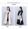 2025 Women's Mid-Length Trench Coat - Stylish, Age-Reducing, Plus Size, Loose-Fit for Spring and Autumn
