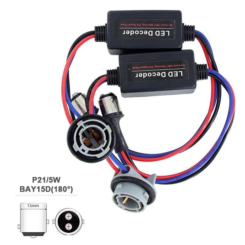 Caubus Resistor 1156 P21W PY21W T20 7440 7443 T25 3156 3157 1157 BAY15D P21/5W LED Lights Load Error Free No Flickering Decoder