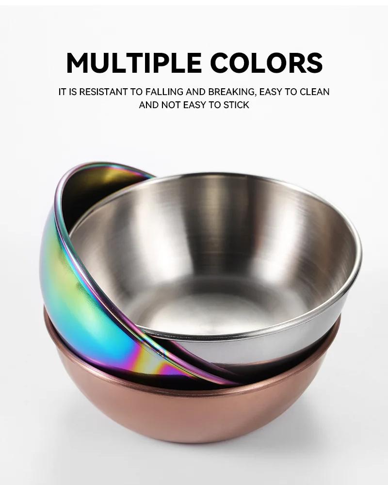 Stainless Steel Golden Sauce Dishes Appetizer Seasoning Serving Dishes Sets Tray Spice Plates Kitchen Tableware