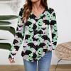Women Long Sleeve Tops Dressy Casual V Neck Tshirts Basics Tee Vacation Fall Fashion Clothes