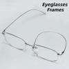 Gold Silk Small Square Eyeglasses Frames Exquisite Luxury Business Lightweight Comfortable Decorative Glasses Without Lenses