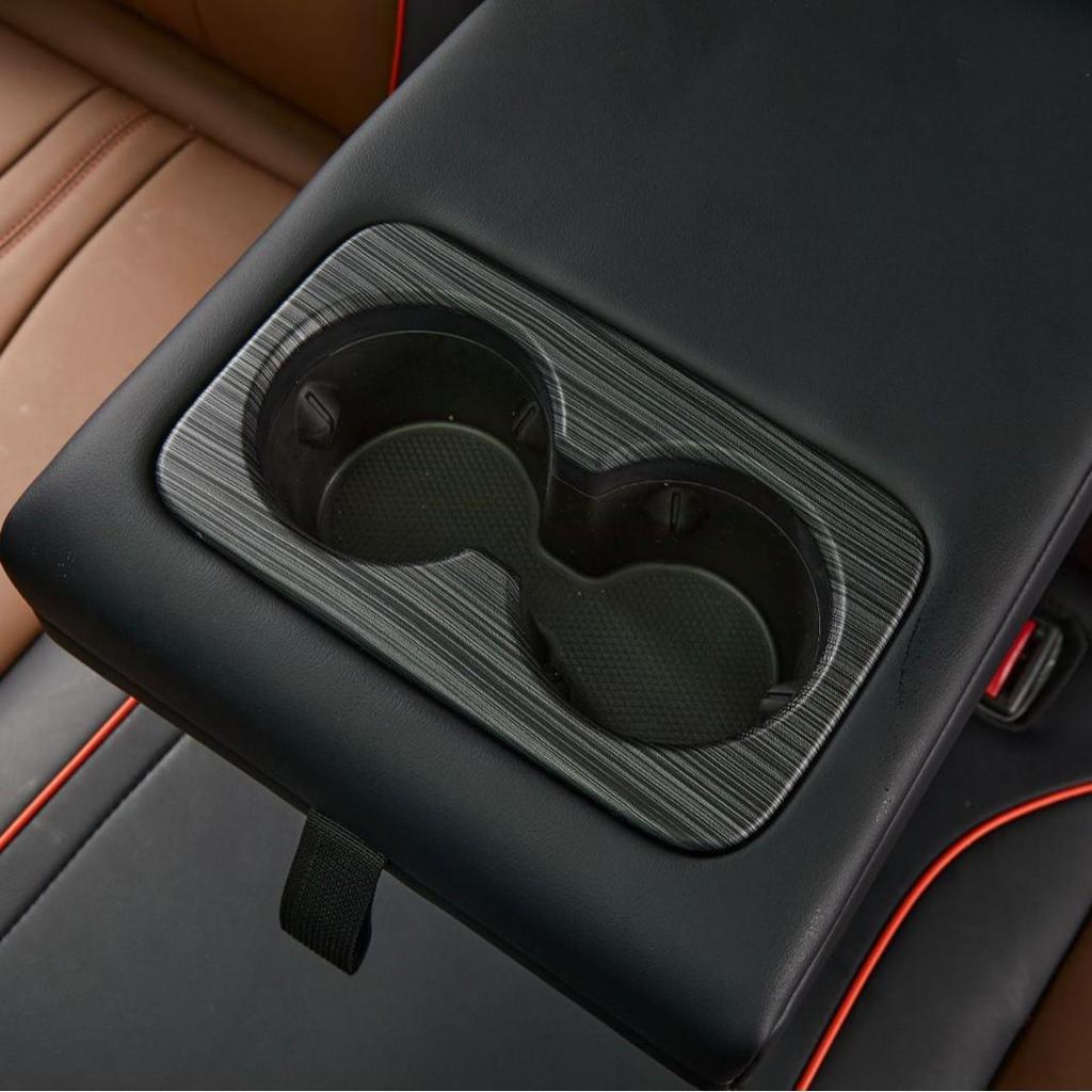 BYD Song Plus DMI Rear Cup Holder Panel Sticker - Custom Interior Modification