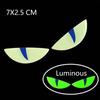 2pairs Reflective Devil's Eye Stickers For Car and Motorcycle Decor Luminous Improves Night visibility Safety Durability Fashion