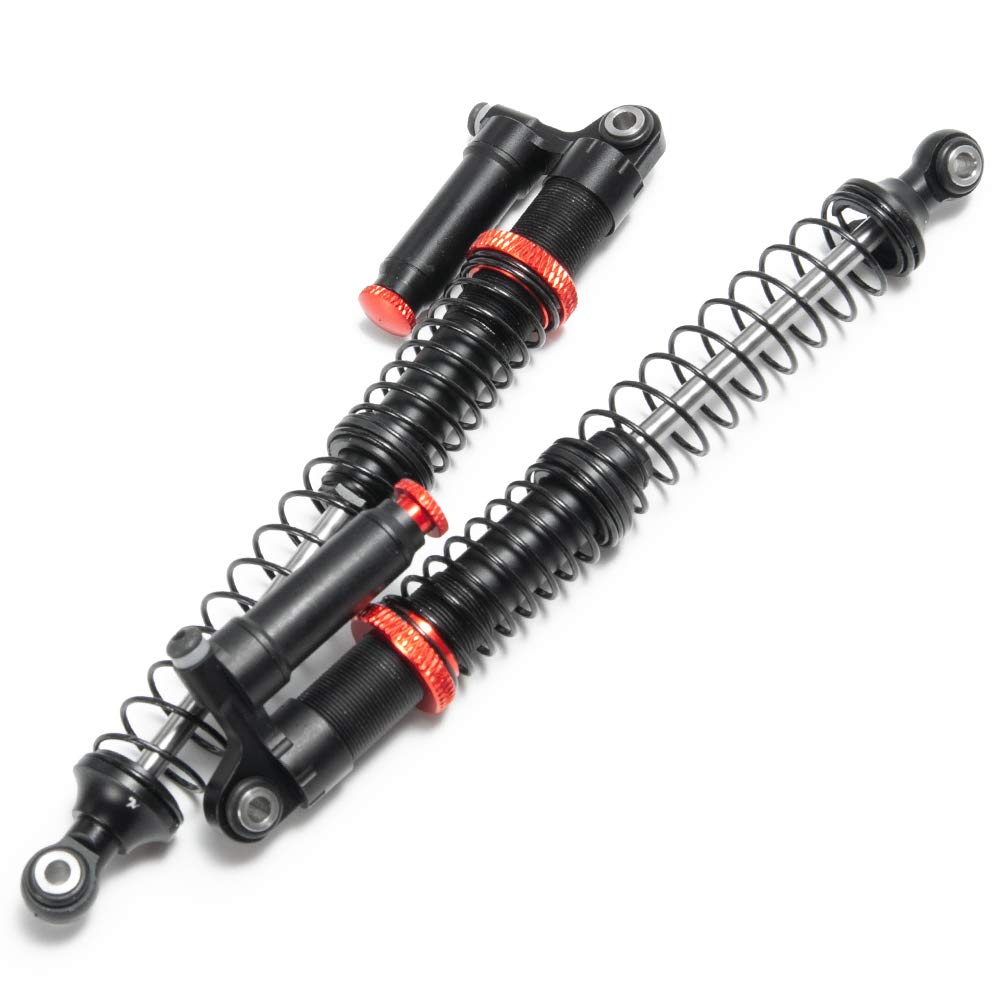 TRZX 4-Piece Aluminum Shock Absorber Assembled Damper 90mm-120mm for 1/10 RC Crawler Axial SCX10 TRX4 D90 (120mm)