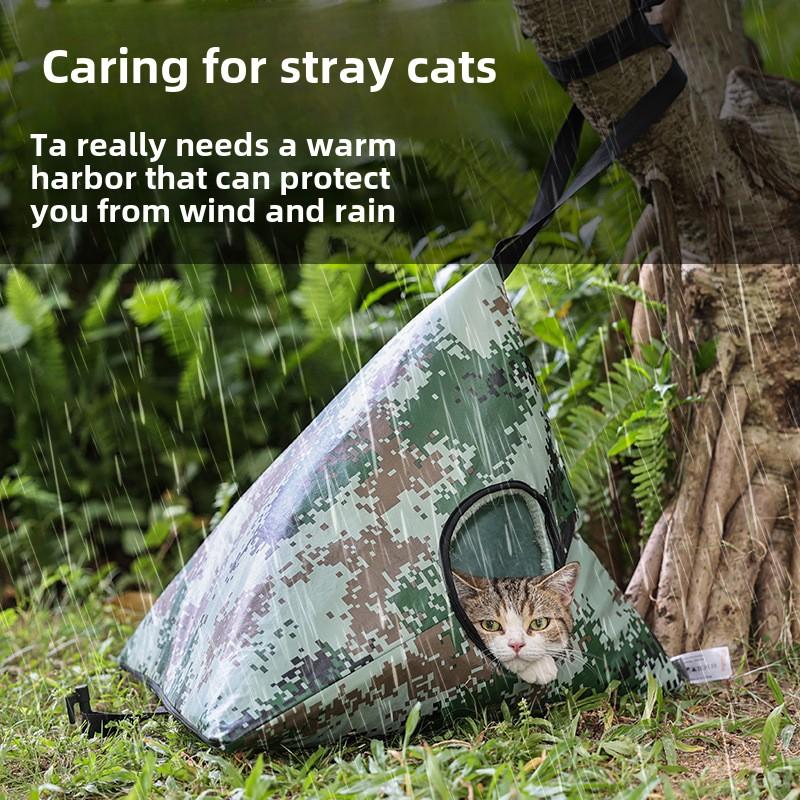 New Stray Cat Nest Outdoor Cat Nest Waterproof Rain and Snow Winter Warm Cat House Outdoor Wild Cat House Cat Dog Tent