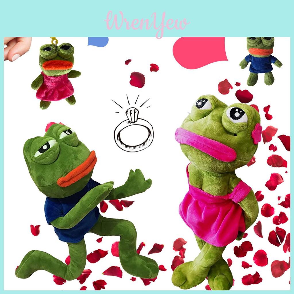 Soft Pepe The Frog Plush Toy Stuffed Animal For Kids And Adults