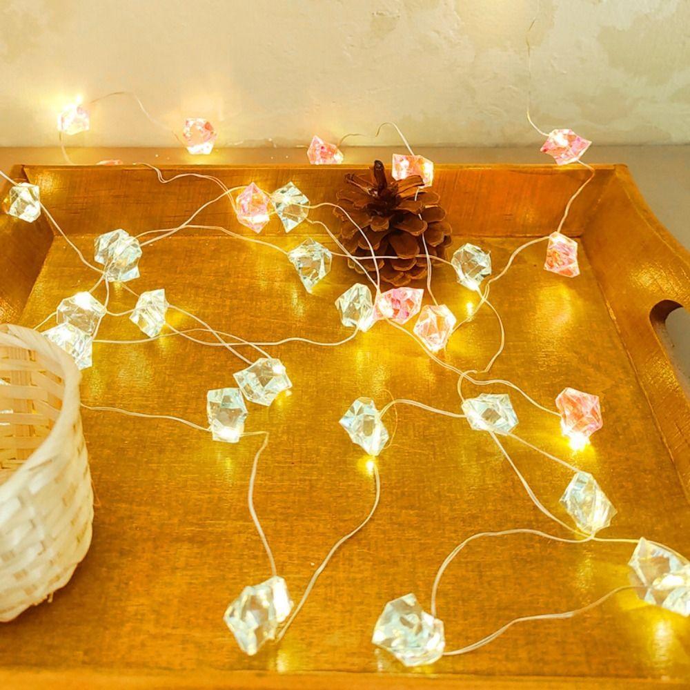

3m String Light Creative Hanging Lights Festival Crystal Fairy Light Wedding синій