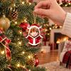 Highland Cow Christmas Ornaments Wooden Ornament, 2D Cute Hanging Rustic Farmhouse Decor with String, Animal Holiday Tree Party Decoration for