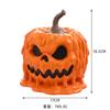 Halloween fun pumpkin head ornament cartoon pumpkin flower pot resin crafts home decoration wax pumpkin