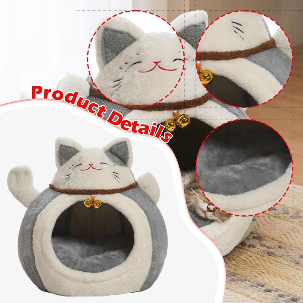 Cat House Shelter Multifunctional Anti Slip Bottom Comfortable PP Cottons Accessory Warm with