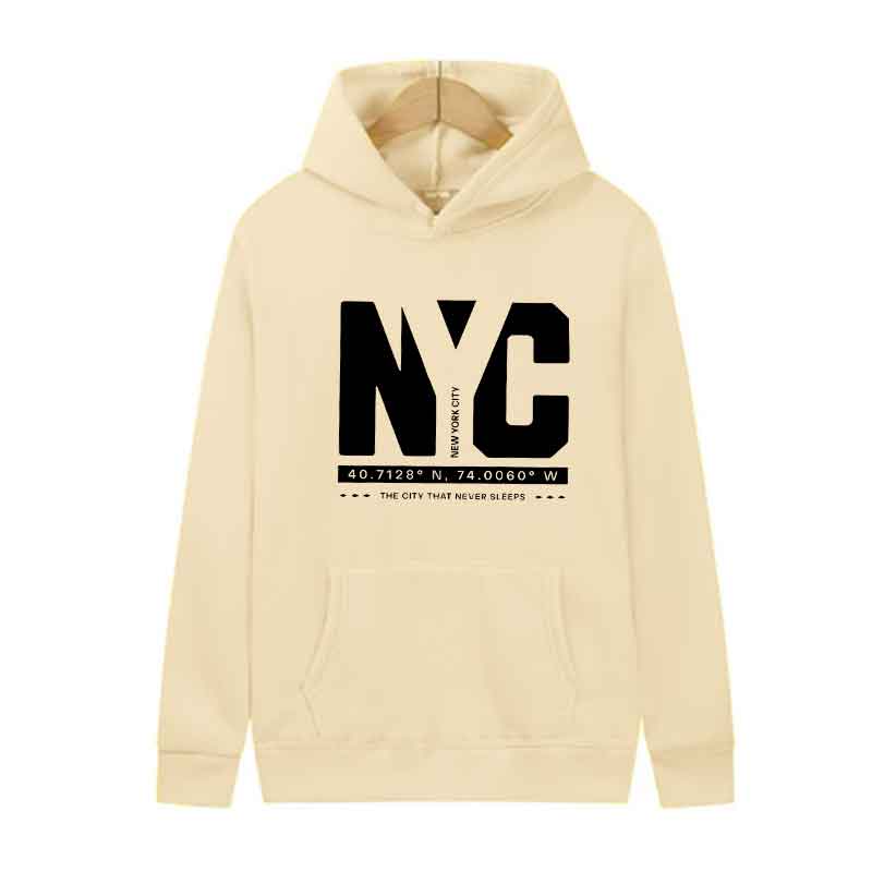 Autumn Men Hoodies Spring Casual Sweatshirts Street Trends Unisex Clothing Daily Urban Fashion Letter Print Menswear Pocket