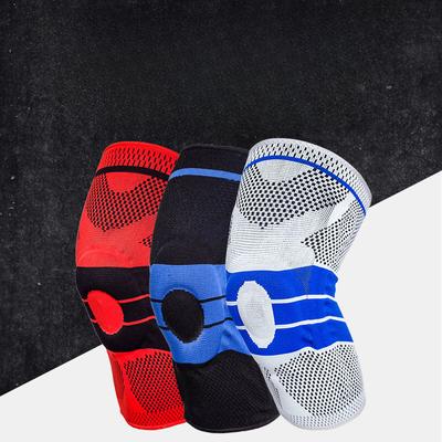 Three-Dimensional 3D Knitting Protective Gear Outdoor Riding Sports Kneecaps Anti-Skid Spring Support Shock Absorption Knee Pad