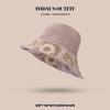 New Spring and Summer Casual Versatile Fisherman Hat Summer Sweet Flowers Hand Woven Straw Hat Travel Sun Protection Sun Hat