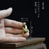 Mini Cute Daruma Daishi Seated Statue Brass Daruma Statue Small Traditional Craft Prosperity of Money Luck Feng Shui Daruma God Statue Buddhist