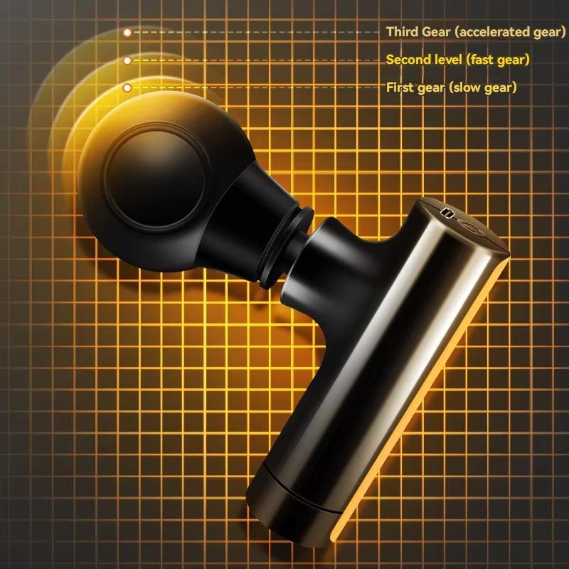 New Mini Massage Gun USB Portable Muscle Relaxation for Neck Back Shoulder Pain Relief Fitness Equipment