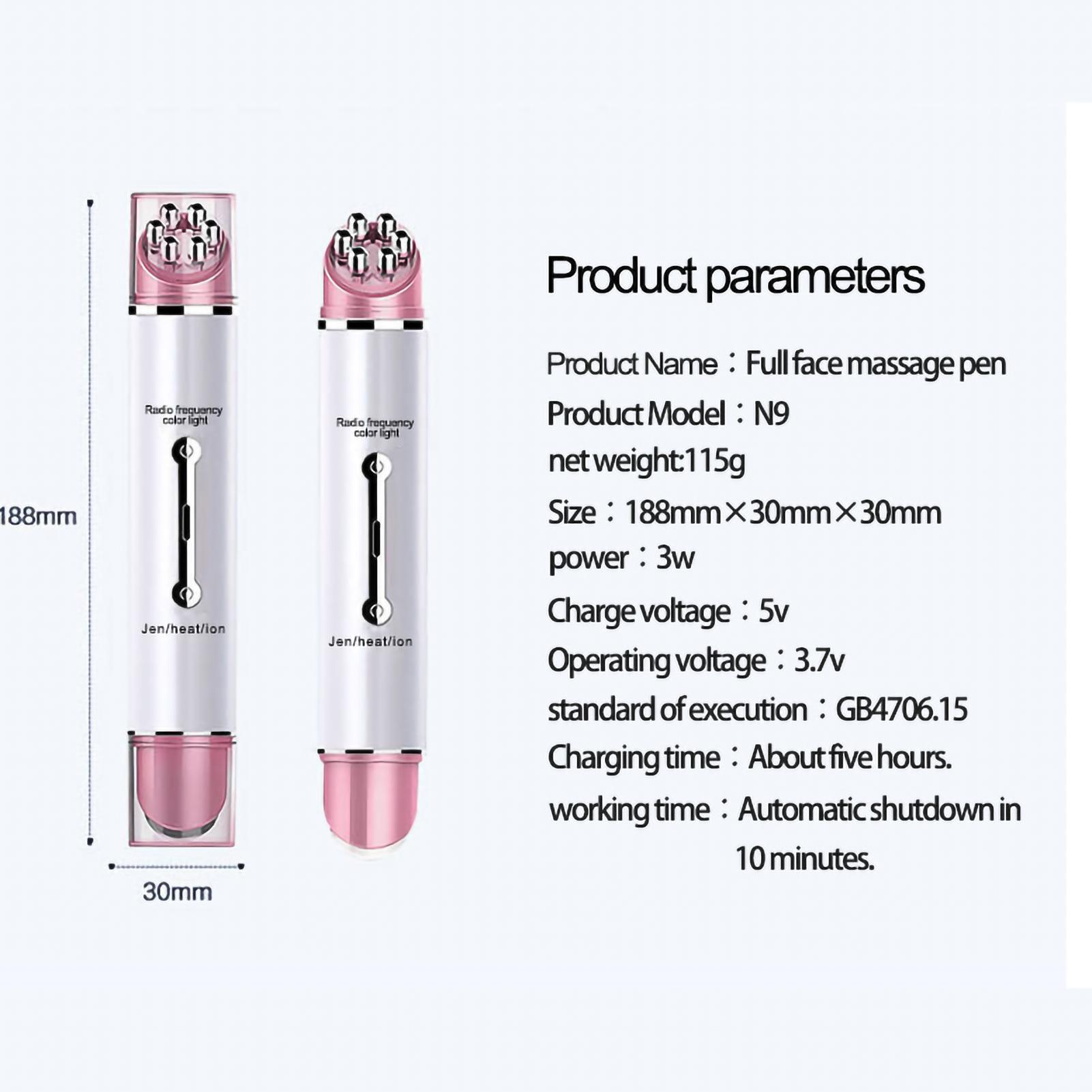 

Нагревательный RF-массажер для глаз, удаление морщин, вибрация, косметический прибор для глаз, для дома, белый
