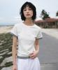 DEHEVE Layered Eyelet T-Shirt [Ivory]