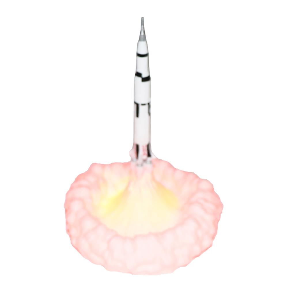 3D Printing Rocket Desk Lamp Bedside Table Lamp Warm LED Night Light USB Rechargeable Home