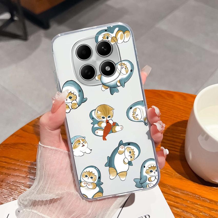 Suitable For Redmi Note 15 14 Pro 14S 15 15C A5 A1 Popular Creative Letters Patterns Phone Case Transparent Silicone Anti Slip Shell For Redmi Housing