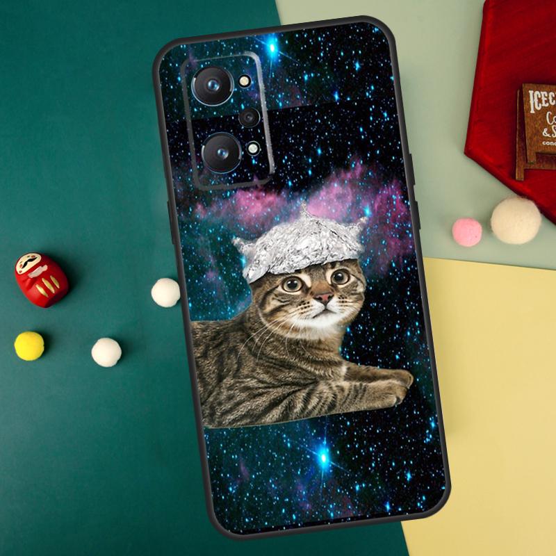 Cat in Space For Realme 15 Pro GT7 C55 C71 C53 C67 C75 C61 C33 C63 C51 C65 10 11 12 13 14 Pro Plus Case