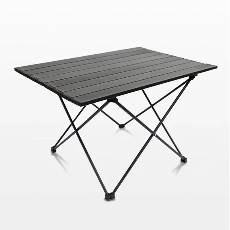 2026 NEW Ultra Light Portable Folding Table Black Camping Table High Strength Aluminum Alloy Garden Party Picnic Barbecue Table