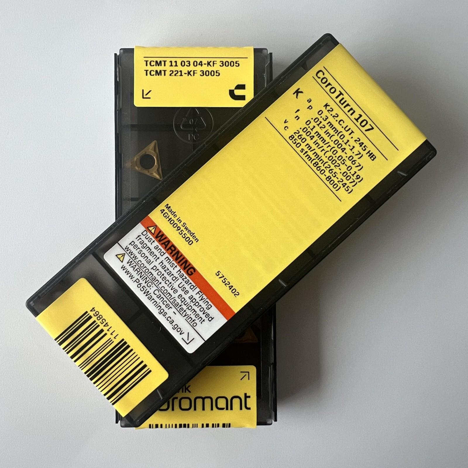 

SANDVIK / TCMT110304-KF 3005 / Original Swedish hard alloy blade 10 Pcs