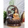 Stolní Buddhova vodní fontána, Polyresinová vnitřní venkovní vodní fontána s LED světly pro domácí dekoraci, Dekorační exponát, Dárky