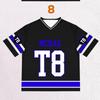 2026 New Tate Mcrae T8 Football Jersey Women's Y2k Fashion Casual Sweatshirt Concert Comfortable And Versatile Hot Girl Top